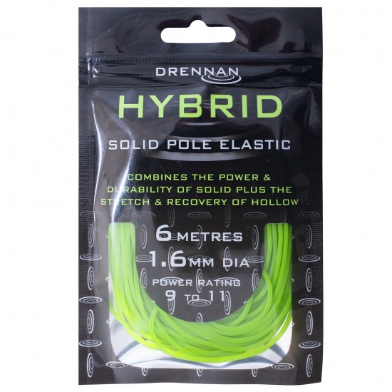 Elastic Rubeziana Drennan - Hybrid Elastic 1.6mm Green 6m Elastic Rubeziana Drennan - Hybrid Elastic 1.6mm Green 6m